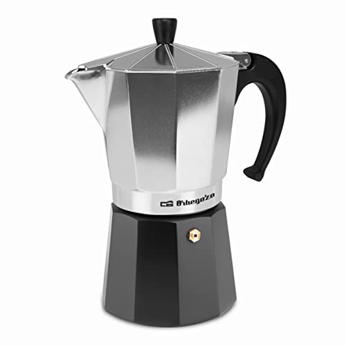 Caffettiera Orbegozo Kfm 930, Alluminio, Nero, Argento, 9 Tazze
