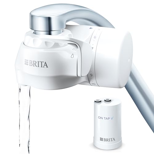 Brita On Tap V Sistema Di Filtro Dell'Acqua, Include 1 Cartuccia: Acqua Sostenibile E Dal Buon Sapore Diretto Del Rubinetto, Riduce Microparticelle, P