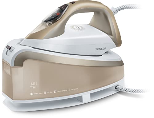 Sencor Ferro Da Stiro A Vapore Con Caldaia, Ultra Veloce, Tecnologia Anti-Calcare E Anti-Goccia, Potenza 2400W, Capacità Del Serbatoio Dell'Acqua Di 1
