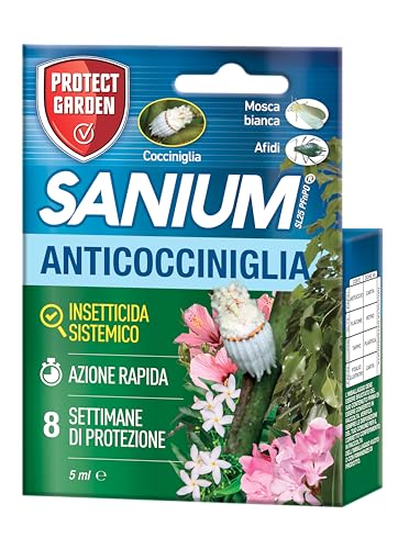 Protect Garden Sanium Sl 25 Anticocciniglia Pfnpo, Insetticida Sistemico Concentrato. Elimina Cocciniglia Sia Fasi Larvali Che Adulte. Rapida Azione A