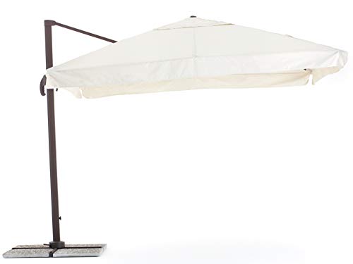 My_Garden Senso Ombrellone A Braccio Retrattile, Ecrù Flap, 3 X 4 Metri