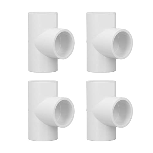 12Pcs Raccordi A T In Pvc Raccordi In Plastica Di Diametro Uguale Adattatore A T Adattatore Per Raccordi Per Tubi Connettore Per Tubi Di Alimentazione