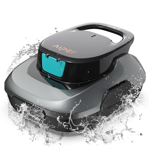 Aiper Scuba Se, Robot Per Piscina Senza Fili, Batteria A Doppia Azionamento, Parcheggio Automatico, Adatto Per Piscine Piatte Fino A 80 Mq, Drenaggio