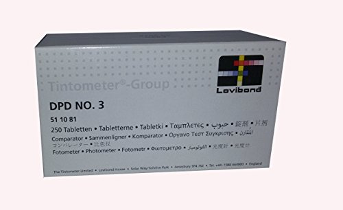 Lovibond Ricambio Pastiglia Reagente Misurazione Cloro Totale Dpd 3 Ricarica 250 Ud. Esposimetro/Tintometer. 51 10 81