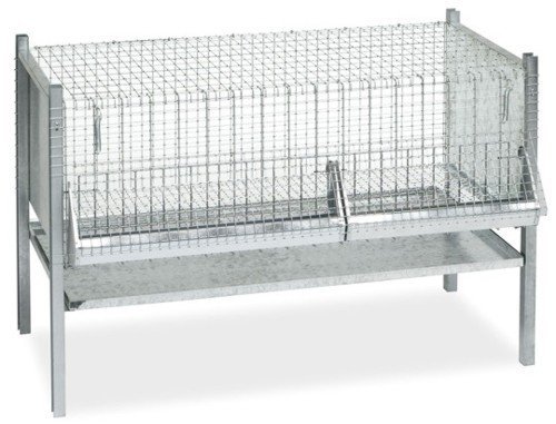 Glooke Selected Gabbia Per Polli Smontata Con Fondo Cm 102X53X70 Giardinaggio Articoli Zootecnia