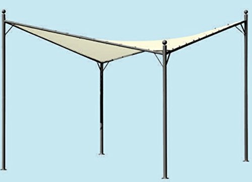 Gazebo Giardino Acciaio Alicante Cm 350X350X280 H Max
