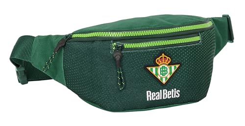 Safta Real Betis - Marsupio Con Tasca Esterna, Ideale Per Giovani E Bambini Di Diverse Età, Comodo E Versatile, Qualità E Resistenza, 23 X 9 X 12 Cm,