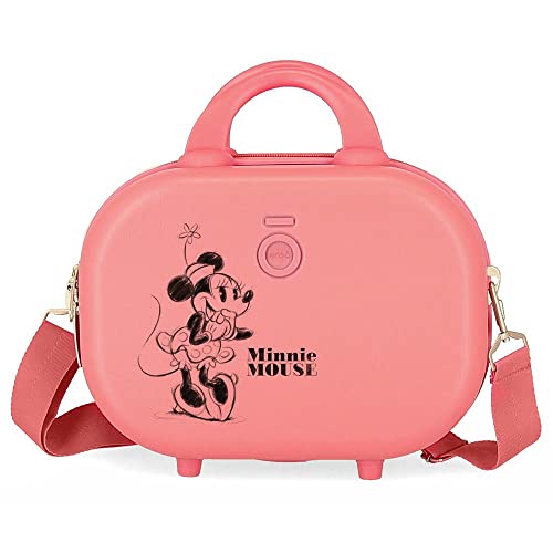 Disney Minnie Happiness Borsa Da Toilette Adattabile Con Tracolla Rosa 29X21X15 Cm Abs Rigido 9,14 L 2,52 Kg
