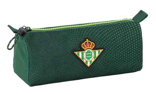 Real Betis Balompié - Astuccio Con Cerniera E Scomparto, Astuccio Per Bambini, Ideale Per Bambini In Età Scolastica, Comodo E Versatile, Qualità E Res