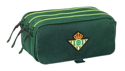 Safta Real Betis Balompié – Astuccio Triplo Big Riciclato, Astuccio Per Bambini, Ideale Per Bambini In Età Scolastica, Comodo E Versatile, Qualità E R