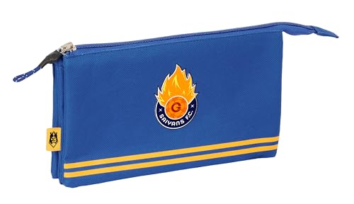 Safta Kings League Saiyans - Astuccio Triplo, Astuccio Per Bambini, Ideale Per Bambini In Età Scolastica, Comodo E Versatile, Qualità E Resistenza, 22