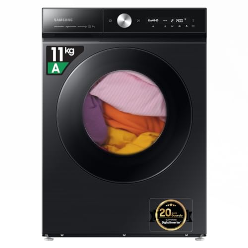 Samsung Lavatrice Bespoke Ai Quickdrive Ww11Db8B95Gb/U3, Libera Installazione, 11 Kg, 1400 Rpm, Wi-Fi, Ai Control, Vapore, Carica Frontale, 60L X 85H 