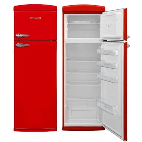 Atlantic Frigorifero Doppia Porta Atbm346R Statico Profondità 63,5 Cm Capacità 311 Lt Colore Rosso Classe Energetica F