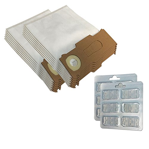 Set 12 Sacchetti Per Aspirapolvere + 12 Profumi Adatti Per Vorwerk Folletto Vk 130 131 Sc - Vk130, Vk131 - Fp 130 131 - Con Microfibra Speciale