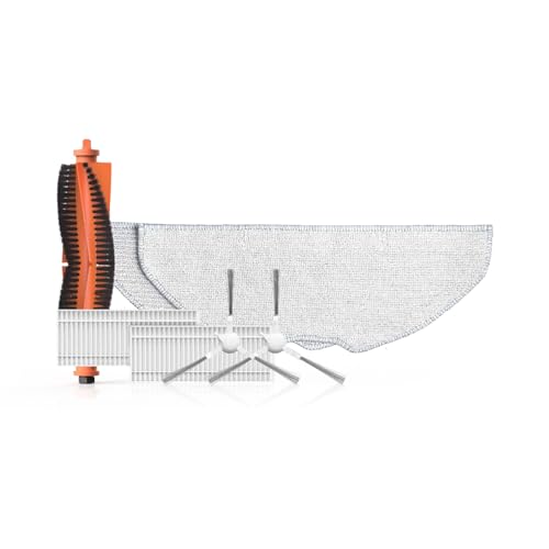 Kit Ricambi Per Ezviz Re4/Re4 Plus/Re5/Re5 Plus Robot Aspirapolvere Lavapavimenti, 1 Spazzola Principale, 2 Spazzola Laterale, 2 Filtro Ad Alta Effici