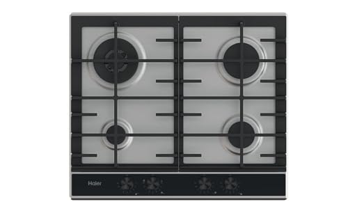Haier Hahg6Br4Xh - Piano Cottura A Gas, 5 Fuochi, 60X60 Cm, Inox