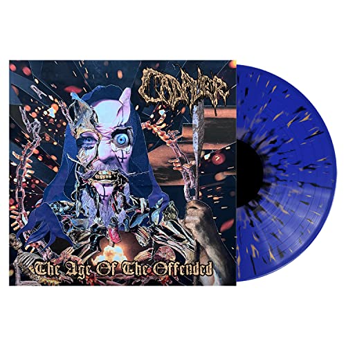 The Age Of The Offended (Blue With Orange, Black Splatter)