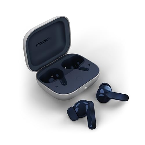 Motorola Moto Buds: Cuffie Wireless, Suono Di Ottima Qualità E Audio Ad Alta Risoluzione, Cancellazione Attiva Del Rumore Dinamico, Integrazione Ottim