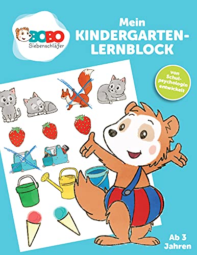 Bobo Siebenschläfer - Mein Kindergarten Lernblock: Lustige Rätselspiele Ab 3 Jahre