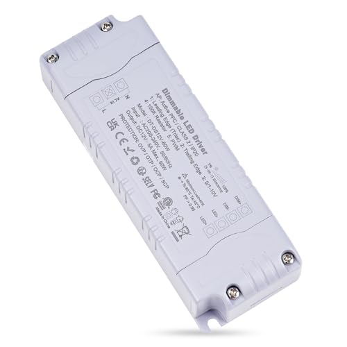 Reylax Trasformatore Led 12V 60W Dimmerabile Triac & 0-10V&1-10V & Pwm & Resistenza Da 100K Alimentatore 12V 5A Di Tensione Costante Driver Led Ac 220