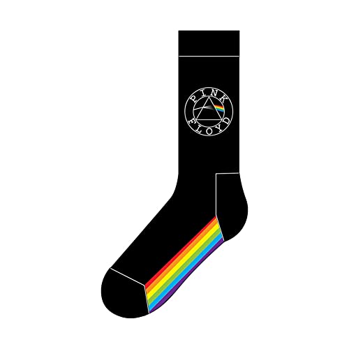 Pink Floyd Calzini Spectrum Sole Band Logo Ufficiale Uomo Nero (Uk Size 7-11) Size One Size