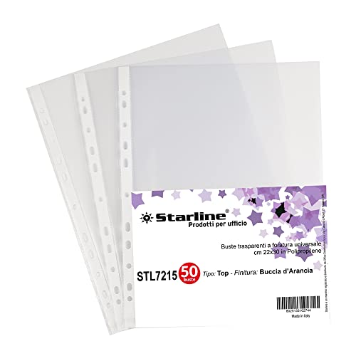 50 Buste Forate 22X30Cm Buccia Top Starline