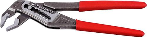 Rothenberger 1000002697 - Pinza Rogrip M 7" Plastificata 1K, Nero