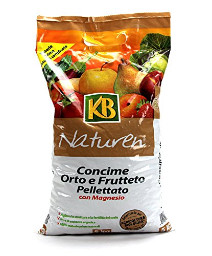 Naturen Kb Bio Concime Orto E Frutteto Pellettato Con Magnesio Per Coltura Biologico
