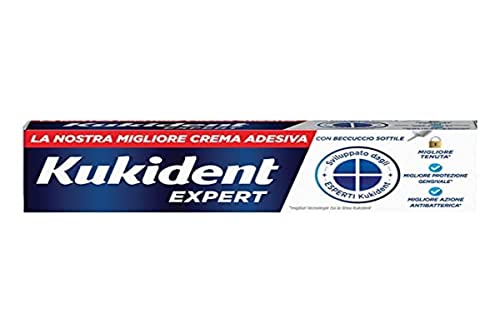 Kukident Expert Crema Adesiva Per Dentiere Totali E Parziali Migliore Tenuta,40G