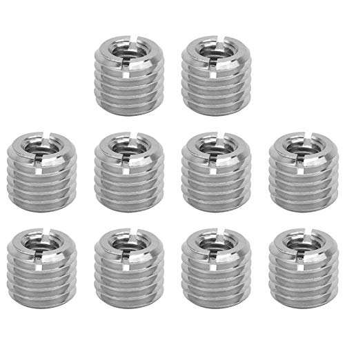 10 Pezzi Inserti Filettati Riduzione Filettatura Filettatura Femmina M8X1,25 Mm, Filettatura Maschio M14X2 Mm, Lunghezza 12 Mm Dado Per Inserto Ripara