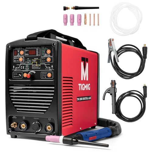 Saldatrice Inverter Tig Ac/Dc Digitale E Mma – Tm200Digitalalu – 200 Amp, Saldatura Di Tutti I Metalli (Anche Alluminio), Tecnologia Micro Inverter Di