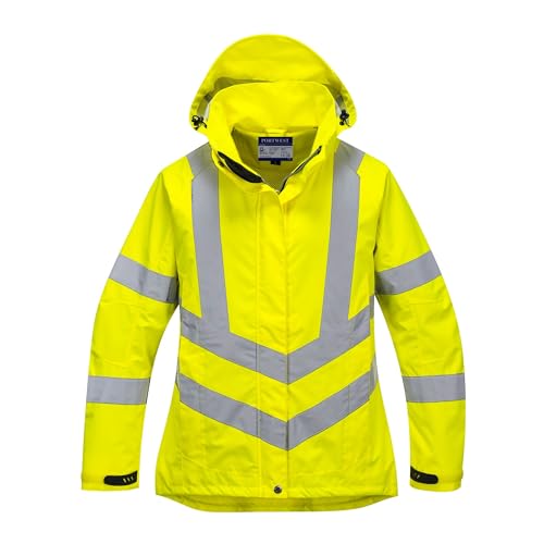Portwest Lw70 Giacca Donna Traspirante Alta Visibilità, Giallo, M