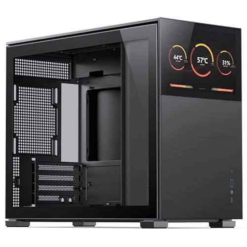 Jonsbo D31 Schermo Matx Gehäuse, Vetro Temperato - Nero