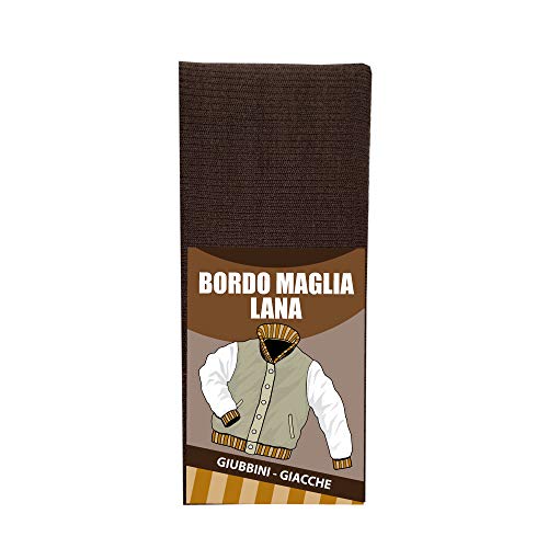Usit, Bordomaglia In Lana, 8X80 Cm, Ideale Per Riparare Giubbini E Giacche, 1 Pezzo Ripiegato, Marrone Scuro