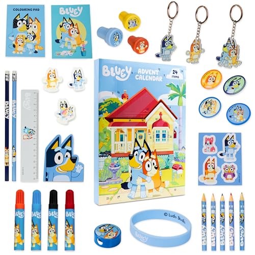 Bluey Calendario Avvento Del 2023 - Calendario Per Bambini Di Cancelleria Con Gadget Bluey Ufficiali - Regalo Natale Bambino Bambina