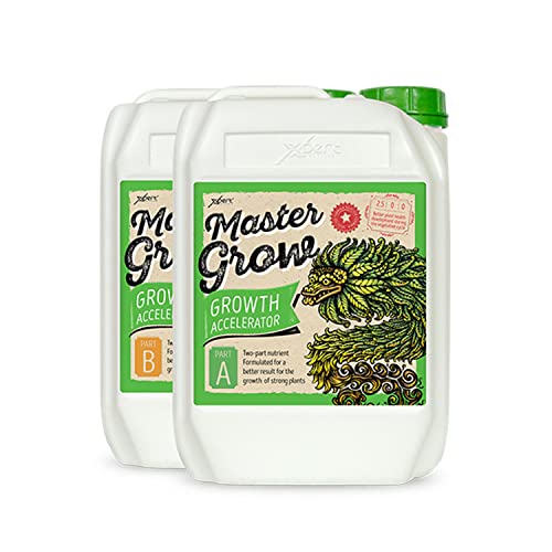 Xpert Nutrients Master Grow A+B (5L) - Fertilizzante Di Base Per La Crescita Delle Piante Nella Fase Vegetativa, Nutrimento Universale Per Piante, Nut