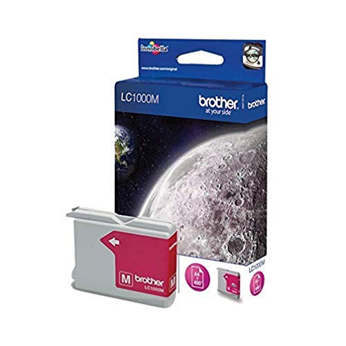 Brother Lc1000M Cartuccia Inkjet Originale, Capacità Standard, Fino A 400 Pagine, Magenta