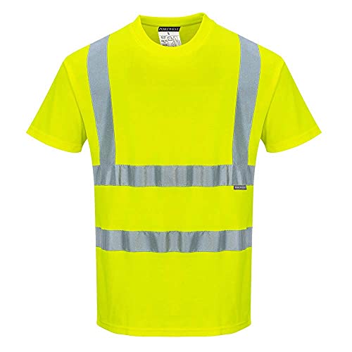 Portwest S170 T-Shirt Manica Corta Cotton Comfort, Giallo, M