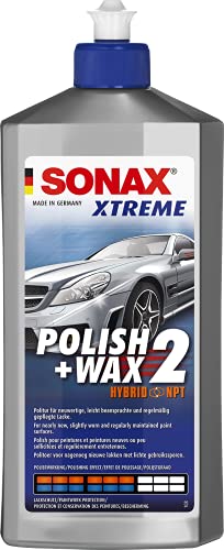 Sonax Xtreme Polish+Wax 2 Hybrid Npt (500 Ml) - Per Superfici Verniciate Quasi Nuove, Leggermente Usurate E Regolarmente Mantenute. | Articolo-No. 020
