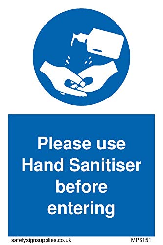 Si Prega Di Utilizzare Un Disinfettante Per Le Mani Prima Di