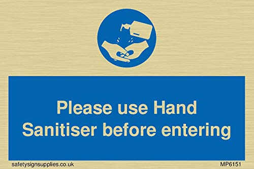 Si Prega Di Utilizzare Un Disinfettante Per Le Mani Prima Di