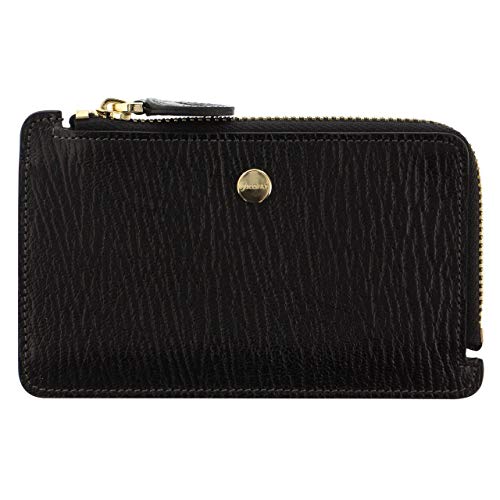 Chester Zipped Card Holder Black
