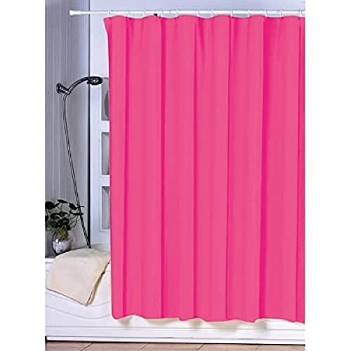 Msv - Tenda Da Doccia Uni, Colore: Fucsia