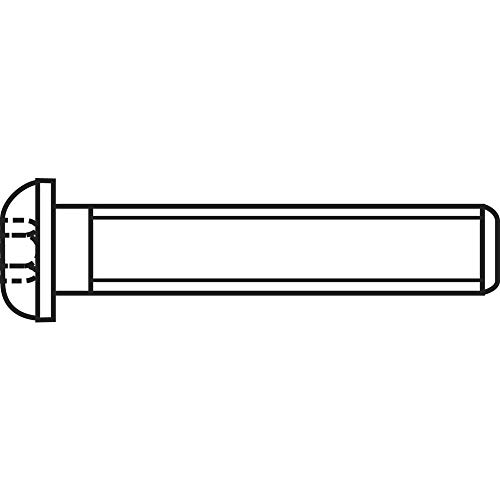 Toolcraft 839796 - Viti A Testa Cilindrica M3 20 Mm, A Esagono Incassato Iso 7380, In Acciaio Inox A2, 100 Pezzi