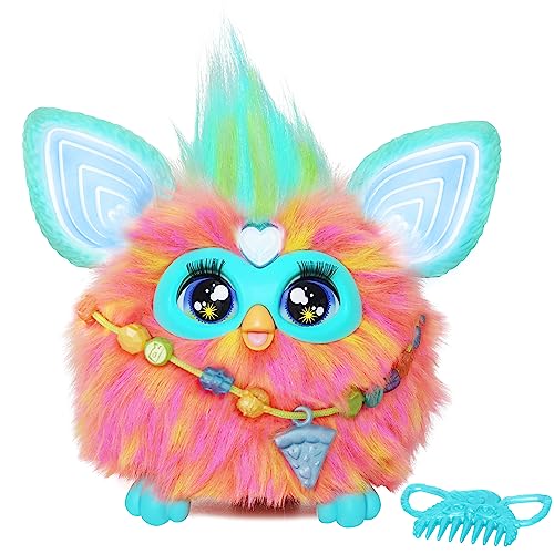 Furby Peluche Interattivo Hasbro Coral - Versione Inglese, 6 Pollici
