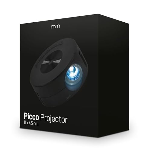 Mikamax - Picco Projector - Mini Projector - Mini Proiettore - Proiettore Home Cinema - Nero