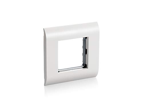 French Modular - Mascherina Di Copertura Con Finestra, 45 X 45 Mm, Colore: Bianco Puro