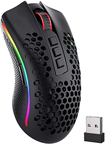 Redragon Mouse Storm Pro Wireless Rgb Mouse Pixart Paw3335 16 000 Dpi | Red-M808-Ks