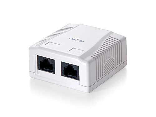 Digital Data Comm Outlet Box Surface Mount 2-Port