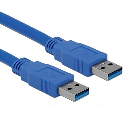 Delock Usb 3.0-A Male/Male - 2M Cavo Usb Usb A Blu